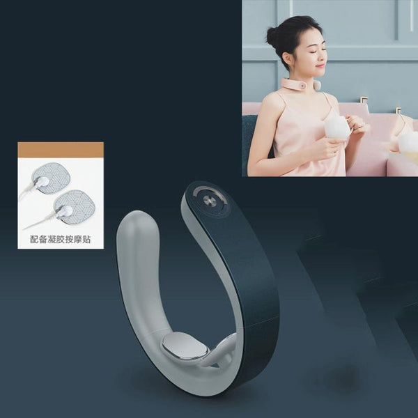 Intelligent Shoulder & Neck Massager Pgg Cervical Spine Physiotherapy With Heat Multi Function Design White Massagers