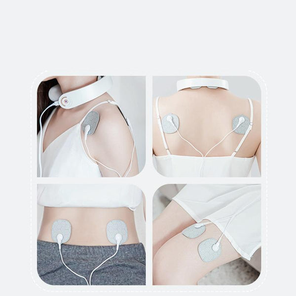Intelligent Shoulder & Neck Massager Pgg Cervical Spine Physiotherapy With Heat Multi Function Design White Massagers