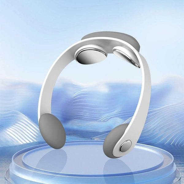 Microcurrent Cervical Massager Tens Neck Pulse Device White Massagers