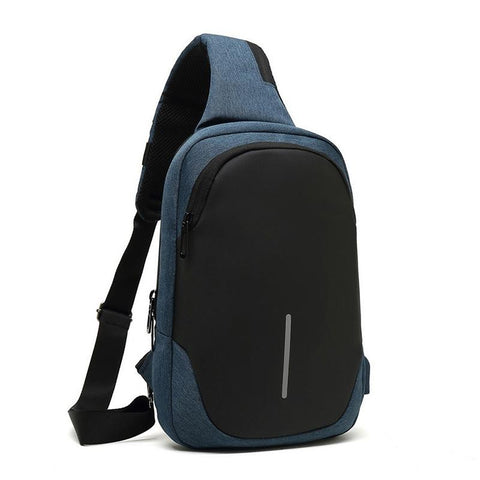 Secure Multi Layer Chest Bag For Outdoor Cycling Dark Blue Bags