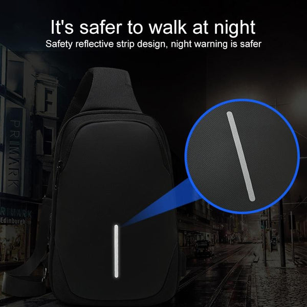 Secure Multi Layer Chest Bag For Outdoor Cycling Dark Blue Bags