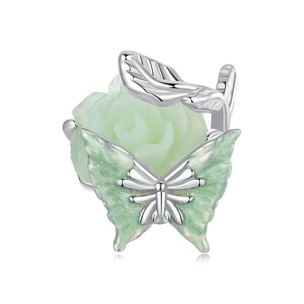 925 Sterling Silver Rose Butterfly Animal Beads Charms & Pendants