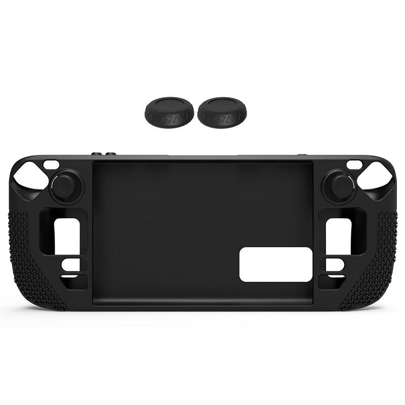 Steam Deck Silicone Cover With Button Caps All Inclusive Black Bags Skins & Travel Cases