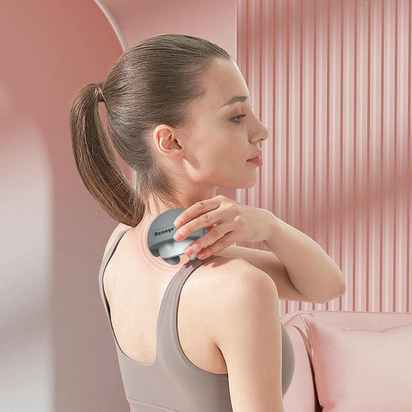 3 In 1 Fitness Yoga Massage Ball Cervical Meridian Massager Pink Massagers