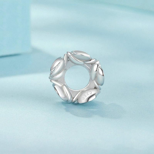 925 Sterling Silver Platinum Butterfly Orchid Flower Beads Charms & Pendants