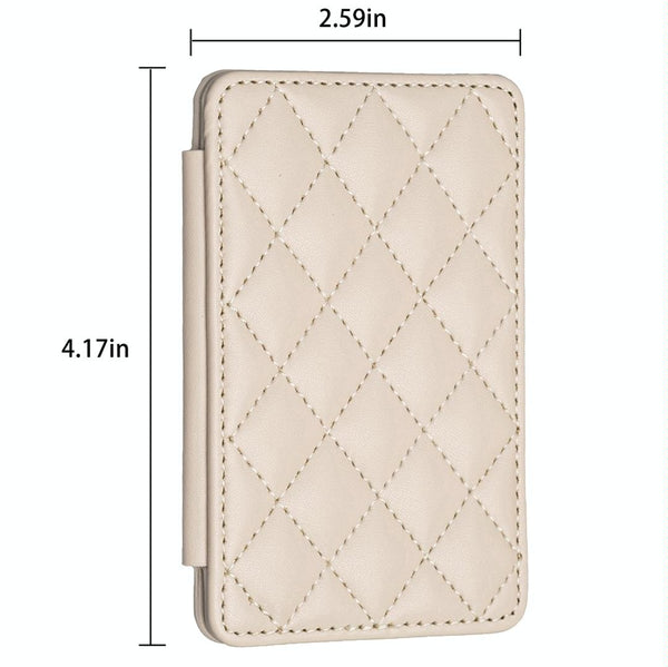Parallel Deals Rhombus Pattern Card Bag Back Sticker For Mobile Phones Dark Purple Cases Covers & Skins