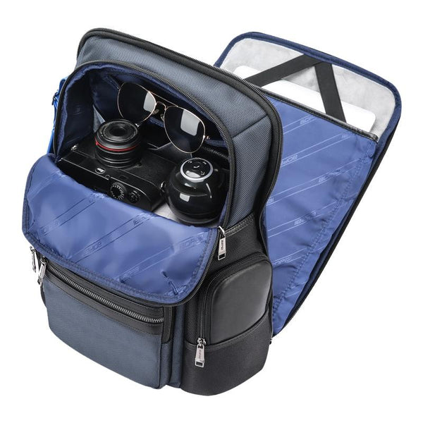 Multifunctional Usb Business Backpack Anti Theft Navy Blue Backpacks