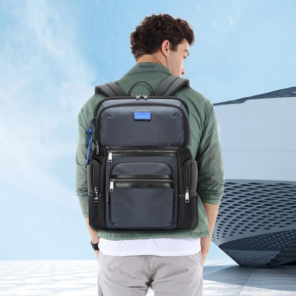 Multifunctional Usb Business Backpack Anti Theft Navy Blue Backpacks