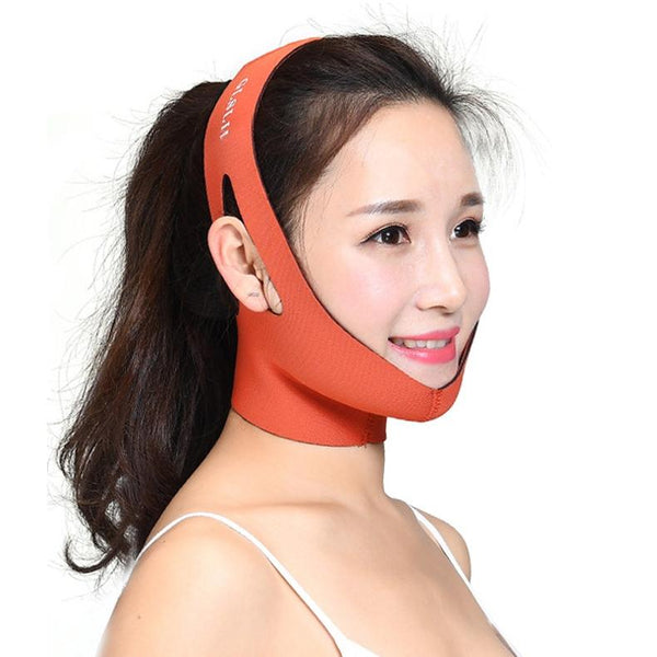 Orange Facial Firming Bandage For Women Anti Aging Products