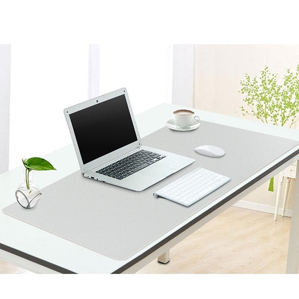 Double Sided Pu Mouse Pad Table Mat 100 X 44Cm Royal Blue+Army Green Mouse Pads & Wrist Rests