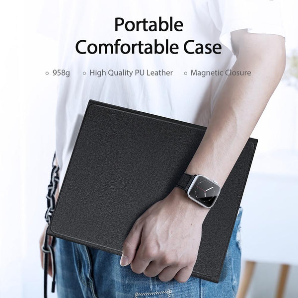 Parallel Deals Smart Leather Case With Touchpad For Ipad 10.2 Black Laptop Cases & Bags