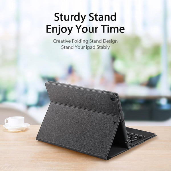 Parallel Deals Smart Leather Case With Touchpad For Ipad 10.2 Black Laptop Cases & Bags