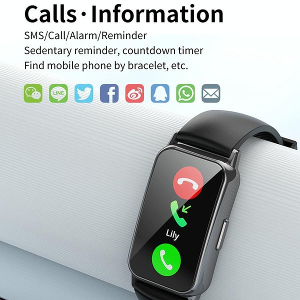 1.47 Inch Steel Strap Ip67 Waterproof Smart Watch Support Heart Rate / Blood Pressure Gold Smart Watches