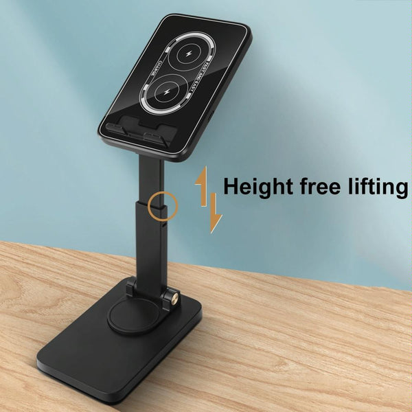 15W Wireless Charging Phone Holder Black Chargers & Cradles