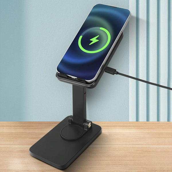 15W Wireless Charging Phone Holder Black Chargers & Cradles
