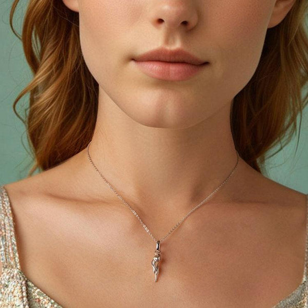 925 Sterling Silver Romantic Tulip Beaded Pendant In Necklaces & Pendants
