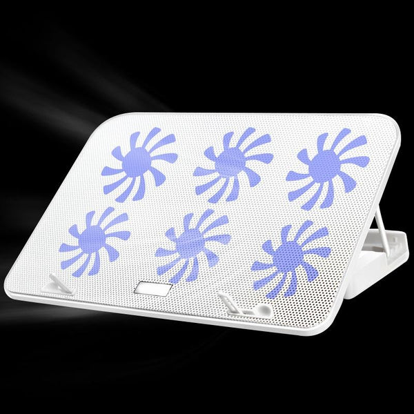 Silent Six Fan Cooling Holder For Notebook Computers Ivory Other Computer Fans & Cooling