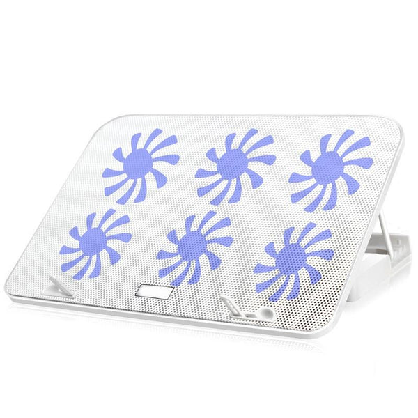 Silent Six Fan Cooling Holder For Notebook Computers Ivory Other Computer Fans & Cooling