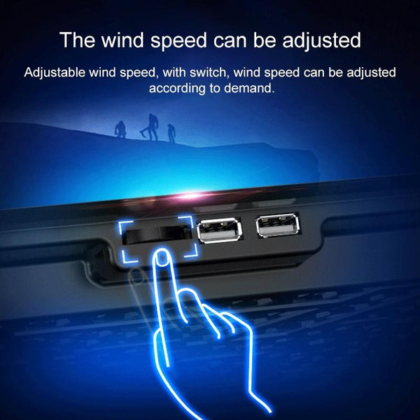 Silent Six Fan Cooling Holder For Notebook Computers Ivory Other Computer Fans & Cooling