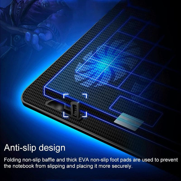 Silent Six Fan Cooling Holder For Notebook Computers Ivory Other Computer Fans & Cooling