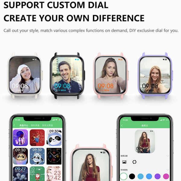 1.83 Inch Bt5.2 Smart Sport Watch With Bluetooth Call Sleep & Health Monitor Black Smart Watches