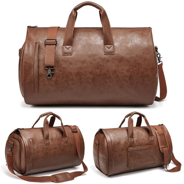 Waterproof Travel Suit Bag Large Size Brown Duffle Bags