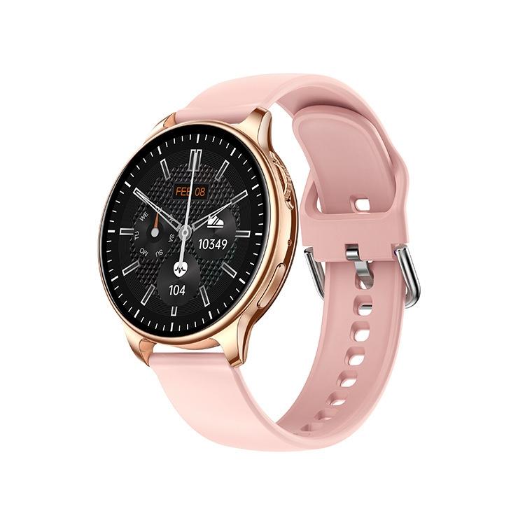 1.32 Inch Bluetooth Calling Smart Watch With Rotary Button Pink Smart Watches