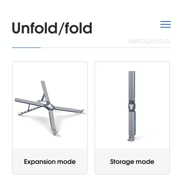 Versatile Laptop Docking Stand With Enhanced Cooling And Folding Design Silver Stands Holders & Car Mounts