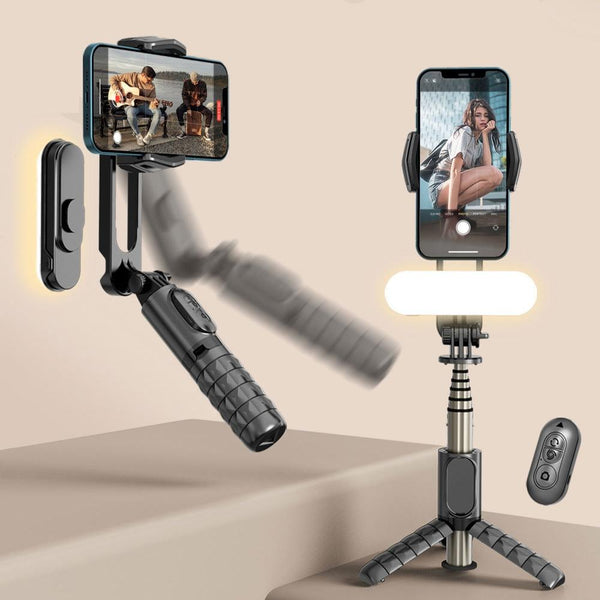 Handheld Stabilizer With Removable Fill Light And App For Audio Video Use Stabilizers