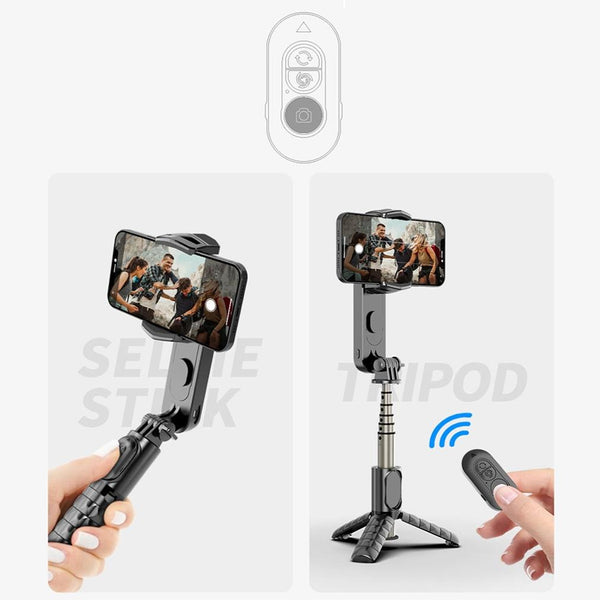 Handheld Stabilizer With Removable Fill Light And App For Audio Video Use Stabilizers