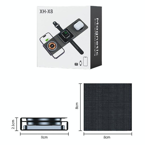 15W 3 In Foldable Magnetic Wireless Charger Chargers & Cradles