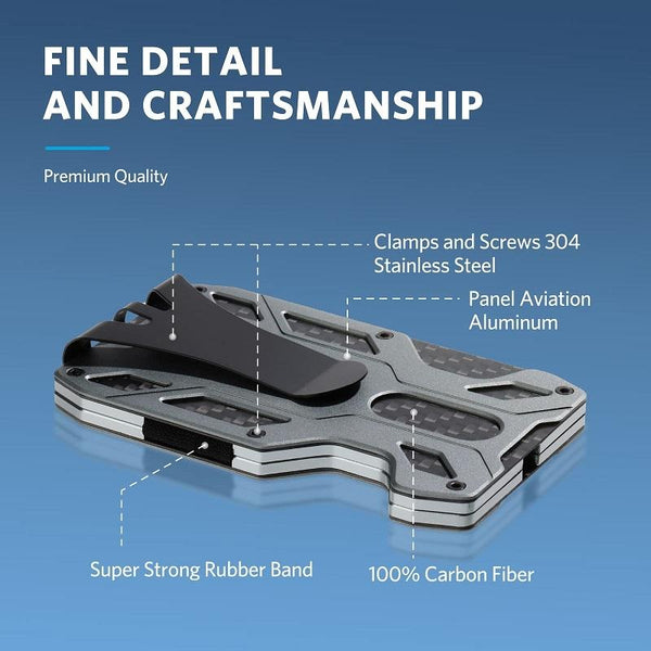 Rfid Blocking Carbon Fiber Card Holder Sleek & Secure Business Card Holders