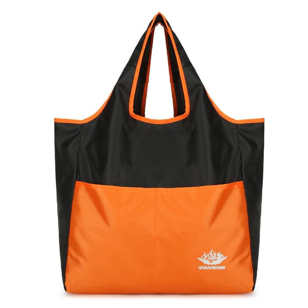 Waterproof Foldable Tote For Outdoor Sports Orange Knitting Totes & Cases