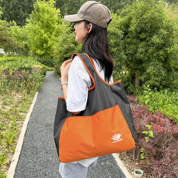 Waterproof Foldable Tote For Outdoor Sports Orange Knitting Totes & Cases