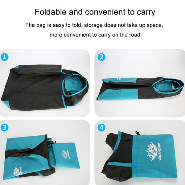 Waterproof Foldable Tote For Outdoor Sports Orange Knitting Totes & Cases