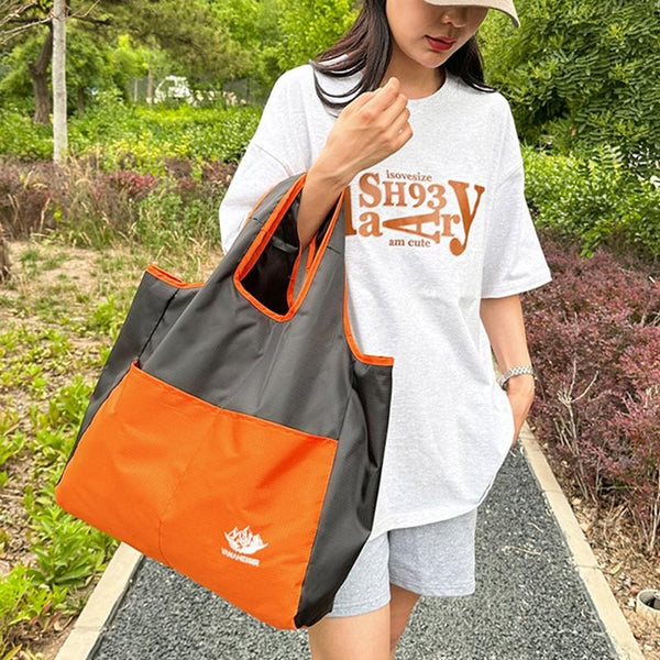 Waterproof Foldable Tote For Outdoor Sports Orange Knitting Totes & Cases