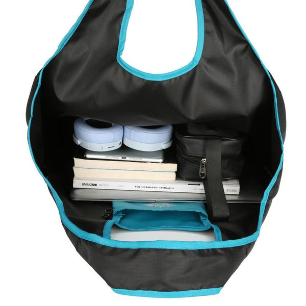 Waterproof Foldable Tote For Outdoor Sports Orange Knitting Totes & Cases