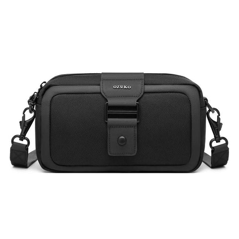 Waterproof Mini Crossbody Bag For Men Oxford Cloth Design Black Bags