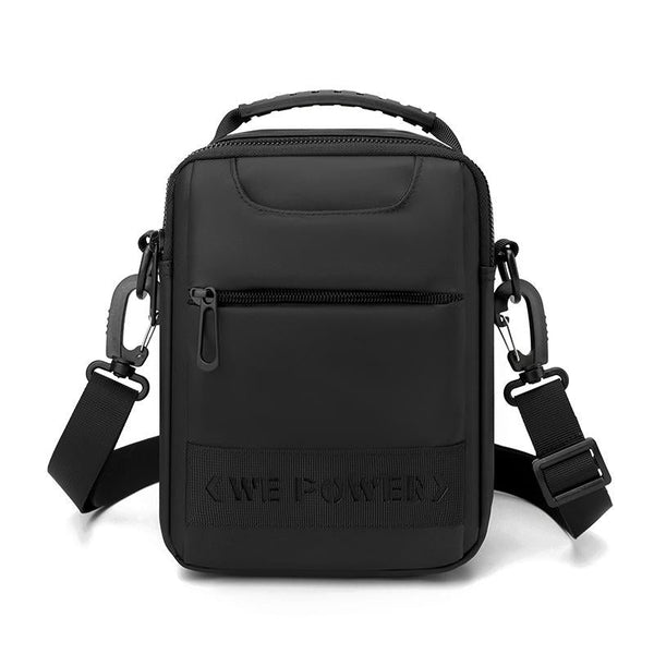 Men Messenger Bag Wear As Belt Shoulder Or Handheld Black Bags