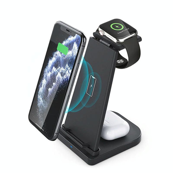 3 In 1 Wireless Charger Detachable White Chargers & Cradles