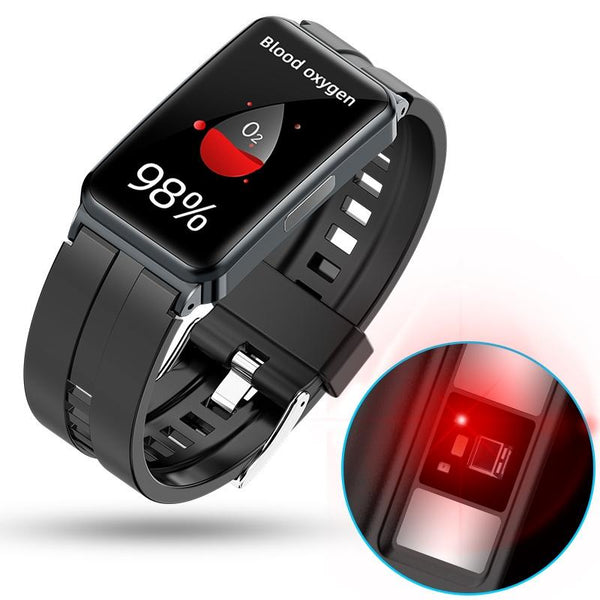 Smart Watch With Heart Rate And Blood Pressure Monitoring Colour Screen Black Smart Watches