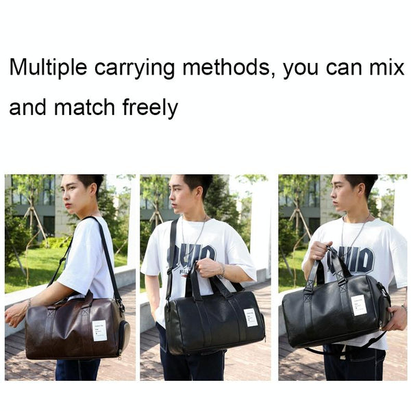 Compact Travel Bag With Shoe Storage Black Other Luggage