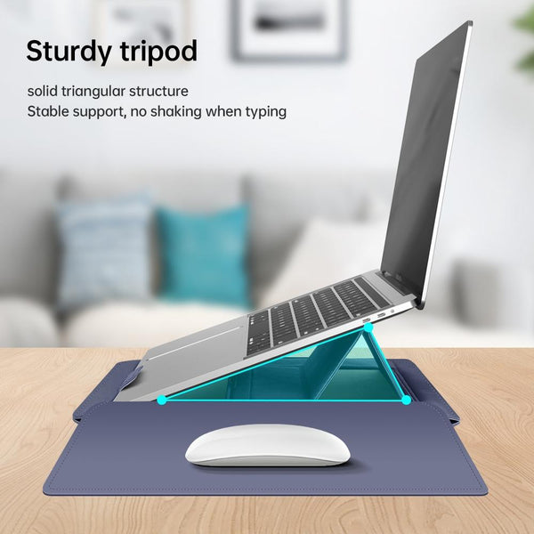 Versatile Laptop Bag With Mouse Pad Stand Brown Laptop Cases & Bags