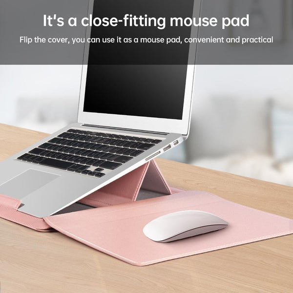 Versatile Laptop Bag With Mouse Pad Stand Brown Laptop Cases & Bags