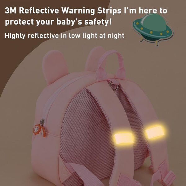 Kids' Anti Lost School Bag Secure & Stylish Pink Rabbit Large Backpacks & Bags