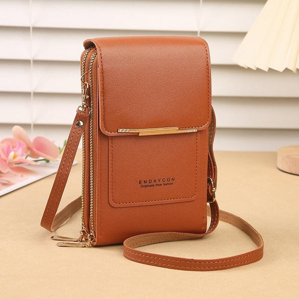 Multifunctional Touch Screen Crossbody Bag Black Bags