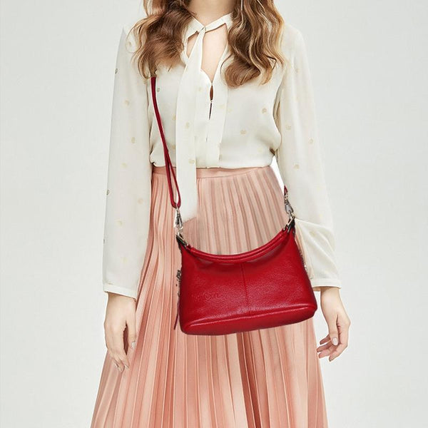 Stylish Middle Aged Women Shoulder Bag Red Women's Bags & Handbags