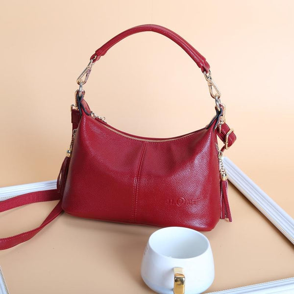 Stylish Middle Aged Women Shoulder Bag Red Women's Bags & Handbags