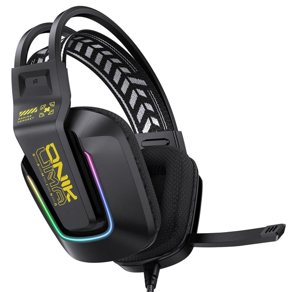 Rgb Gaming Headset With Microphone 2.2M Length Black Headsets