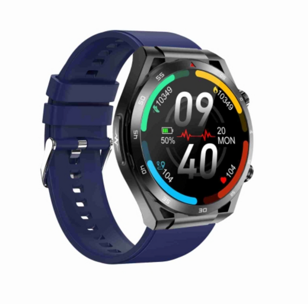 1.39 Inch Ip67 Waterproof Silicone Band Smart Watch Support Ecg / Non Invasive Blood Glucose Measurement Black Smart Watches